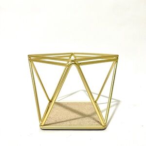 Umbra Prisma Accessory Earring Organizer Geometric Jewelry Organizer Matte Brass